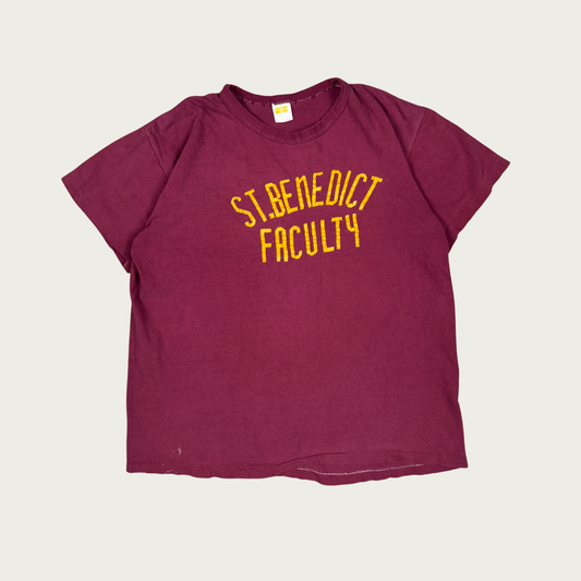 (M/L) 70s St Benedict Faculty Jersey Tee