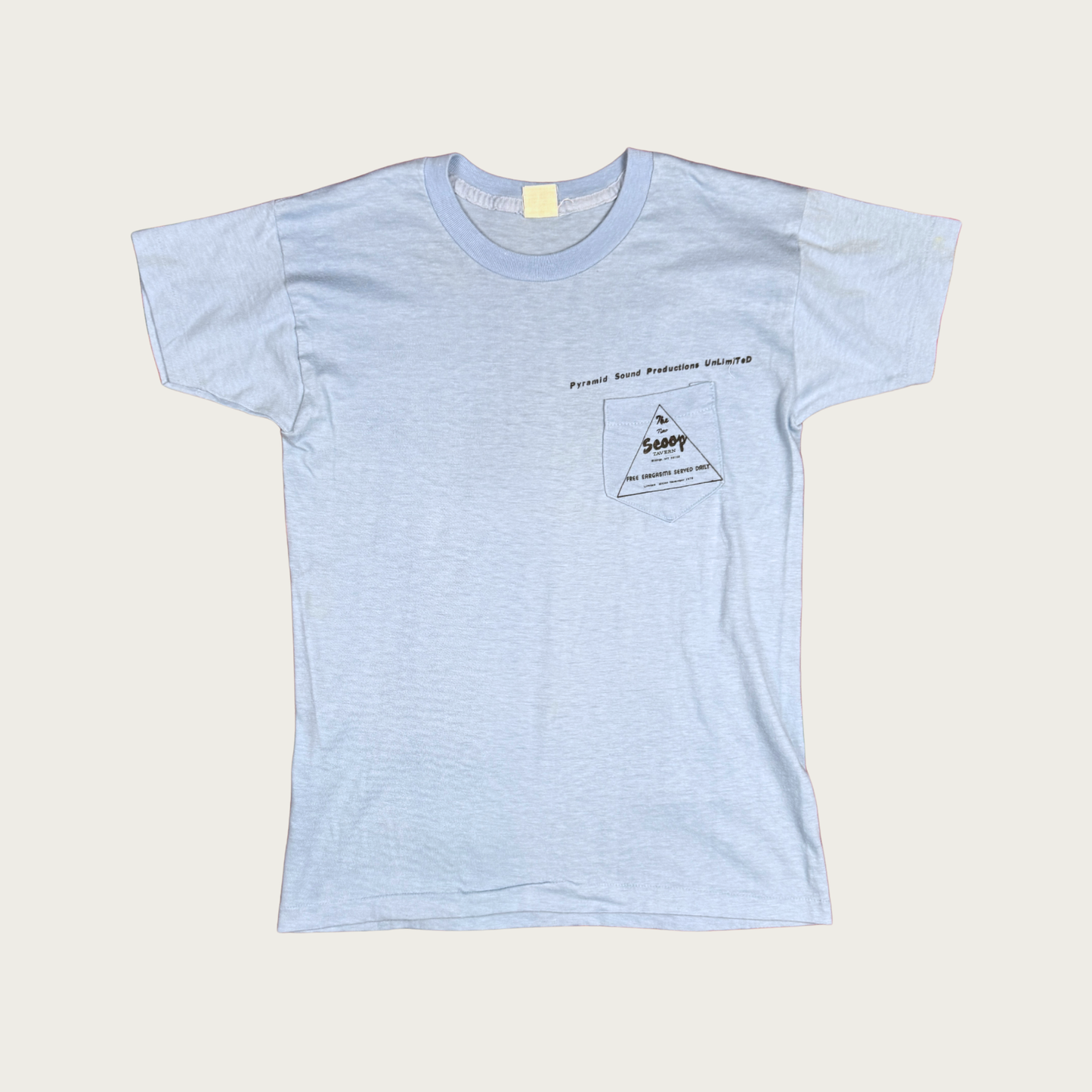 (M) 1978 Pyramid Sound Productions Pocket Tee