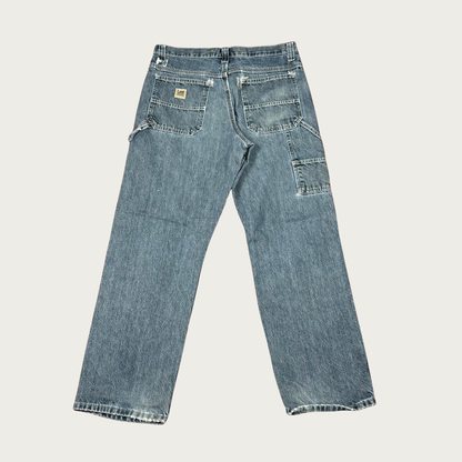 (33x30") 90s/Y2K Lee Medium Wash Carpenter Jeans