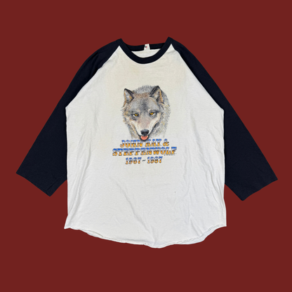 (L/XL) 80s John Kay & Steppenwolf Raglan Tee