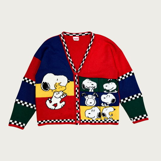 (L) Snoopy Colorblock Sweater