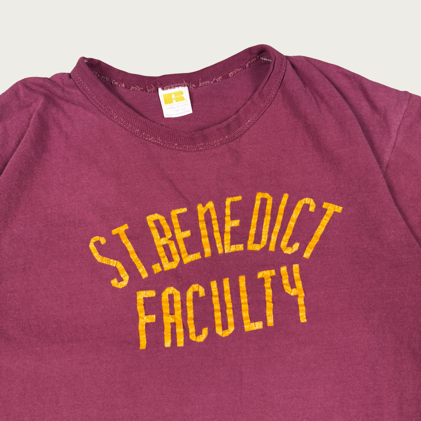 (M/L) 70s St Benedict Faculty Jersey Tee