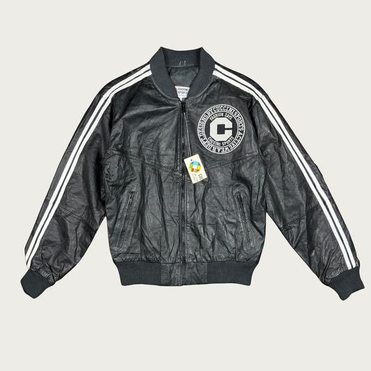 (S) 80s Cuccini Sports Leather Jacket