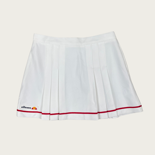 (29") Ellesse White Pleated Tennis Skirt