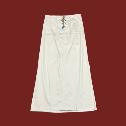 (30") 90s/Y2K Lace Up Maxi Skirt