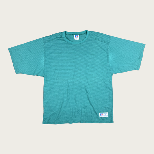 (XL) Russell Athletic Teal Striped Tee