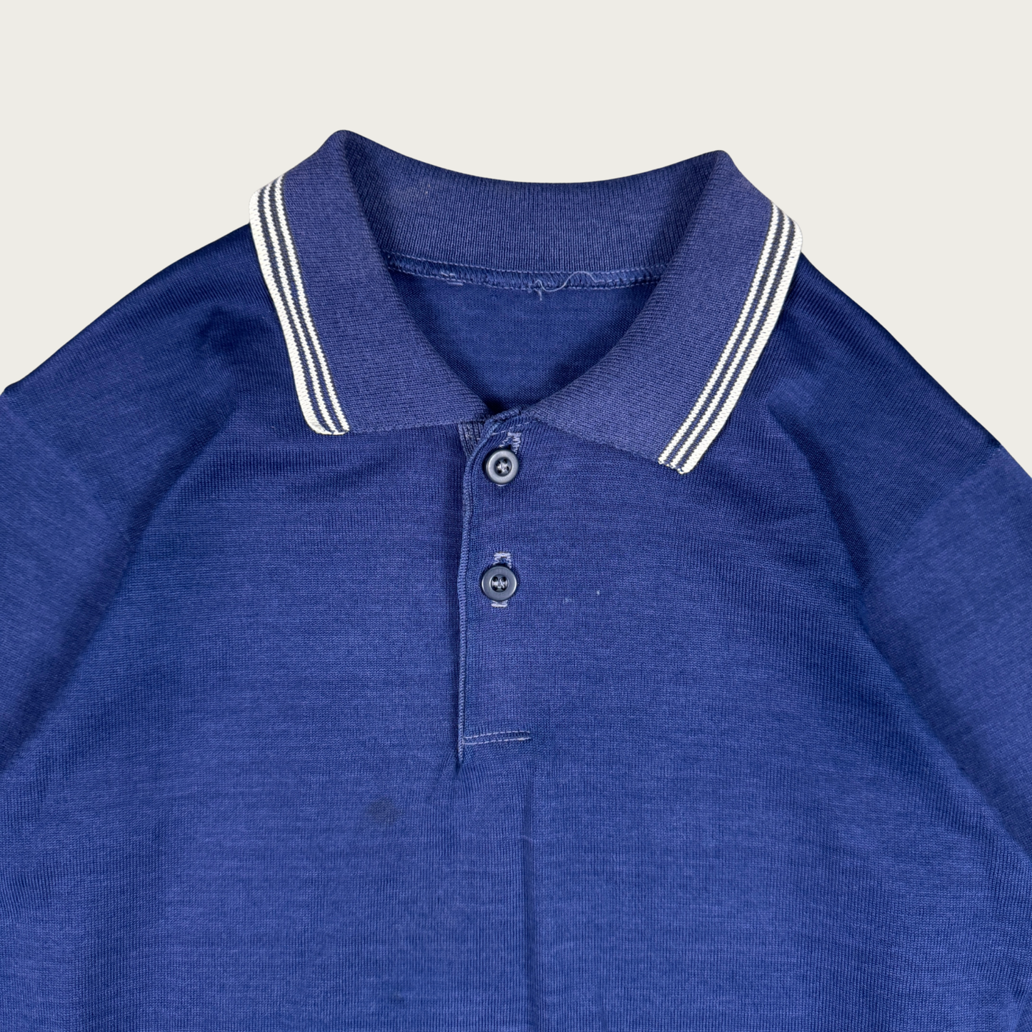 (XS/S) Navy Blue Long Sleeve Polo Top