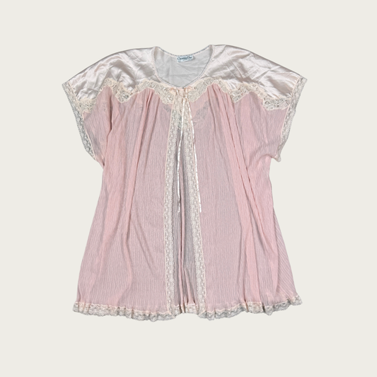 (M) 70s/80s Christian Dior Baby Pink Peignoir