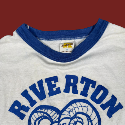 (M) 70s/80s Riverton Rams Ringer Tee
