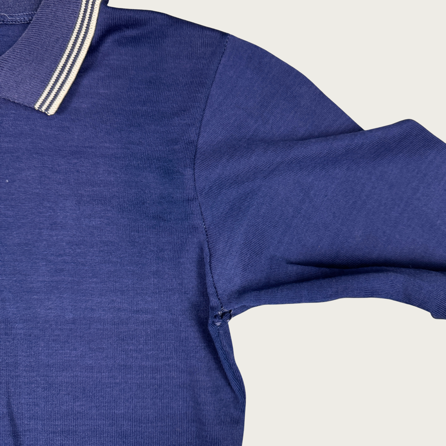 (XS/S) Navy Blue Long Sleeve Polo Top