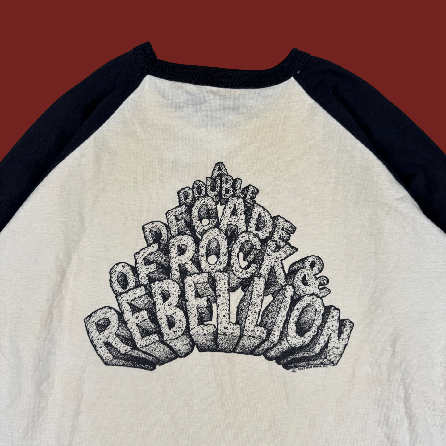 (L/XL) 80s John Kay & Steppenwolf Raglan Tee