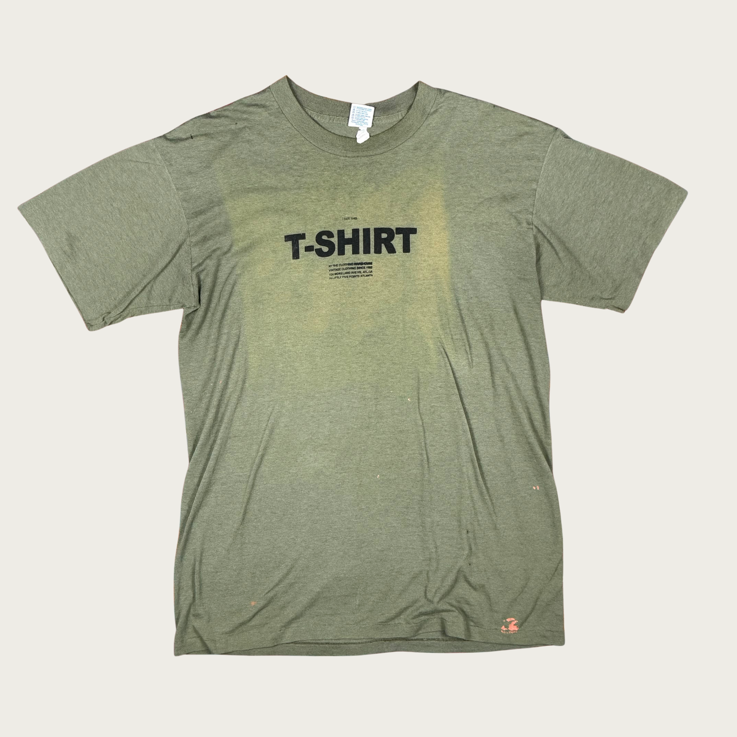 (L) TCW Green Screen Printed Vintage Tee