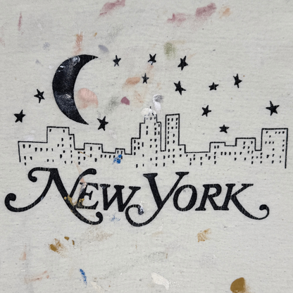 (S/M) 70s/80s Painted New York Skyline Tee