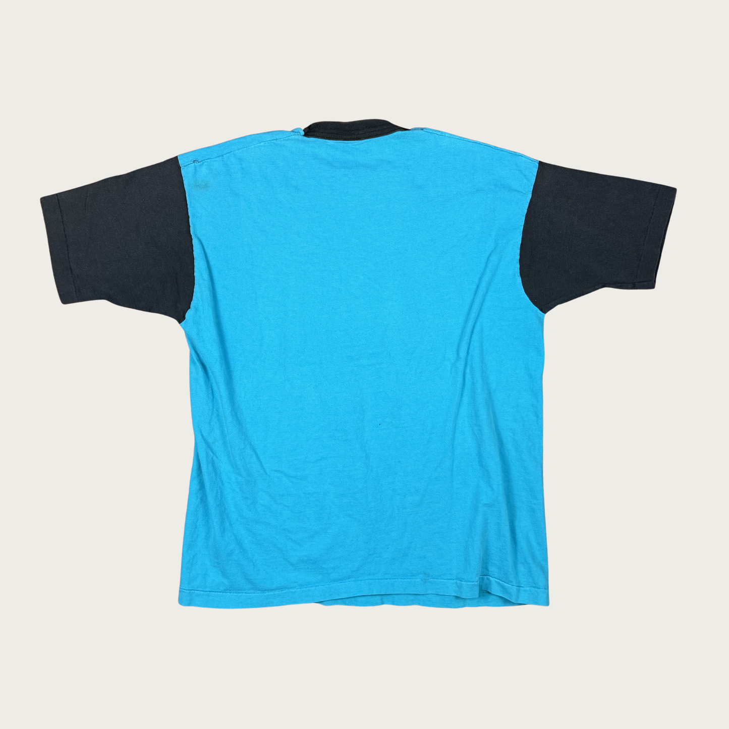 (XL/XXL) Black/Teal Color Block Tee