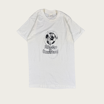 (M) 70s/80s "Peter Pan in Soccerland" Tinkerbell Tee