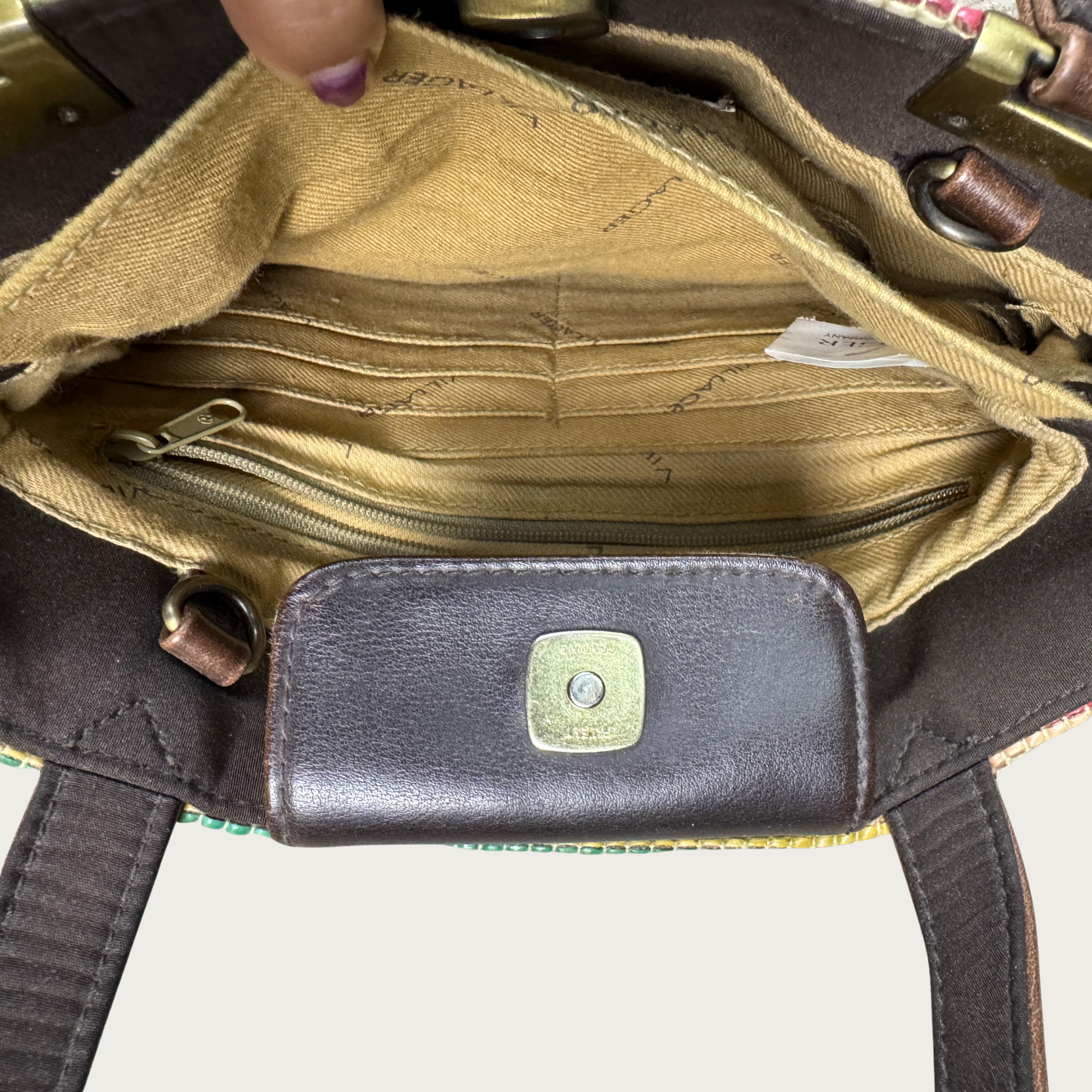 90s/Y2K Multicolor Striped Handbag