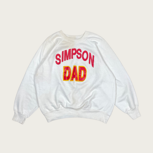 (2XL) Simpson Dad College Sweatshirt