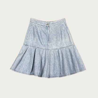 (28") 90s Calvin Klein Sport Denim Midi Skirt