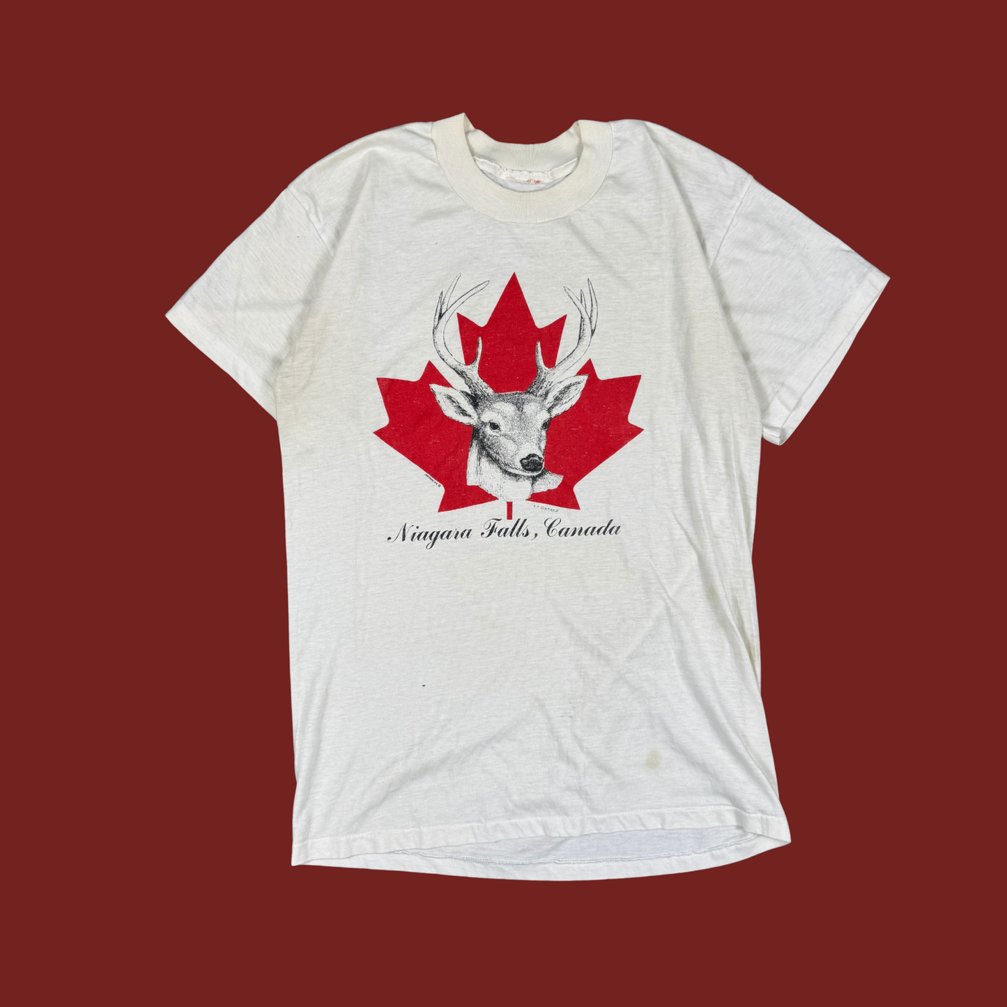 (M) 70s/80s Niagara Falls Deer Tee