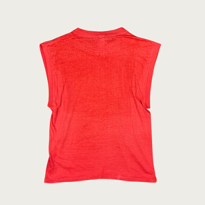 (XL) TCW Red Screen Printed Vintage Muscle Tee