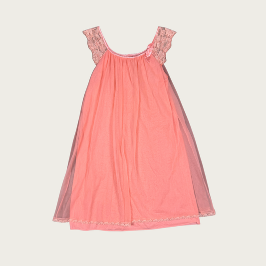 (M) 60s/70s Vibrant Pink Slip Dress