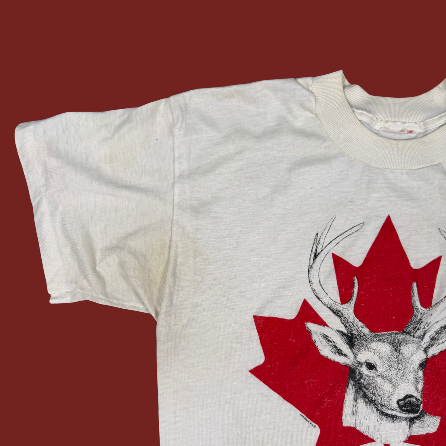 (M) 70s/80s Niagara Falls Deer Tee