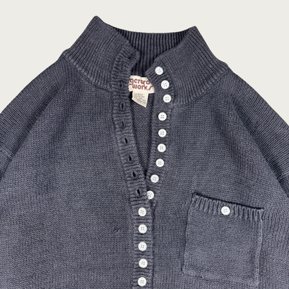 (M) 80s/90s Black Button Cardigan