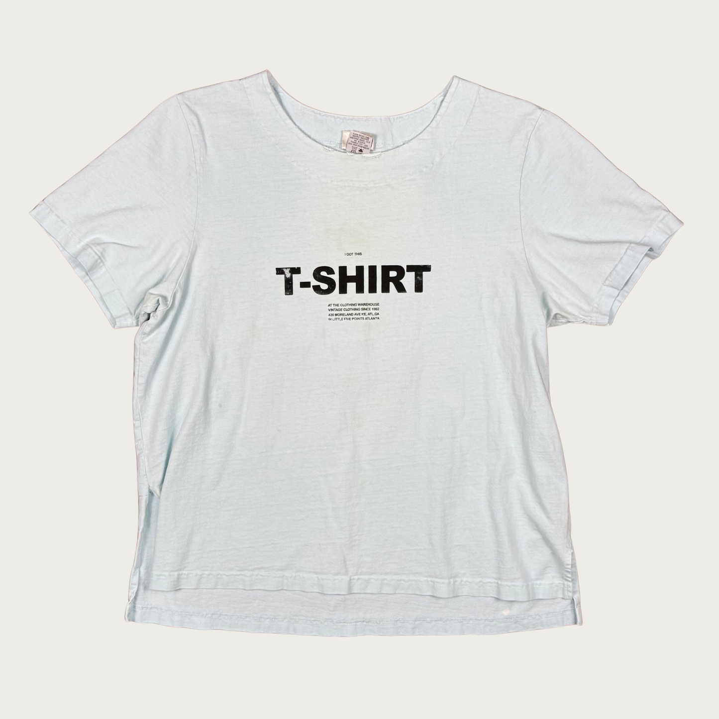 (XL) TCW Light Blue Screen Printed Vintage Tee