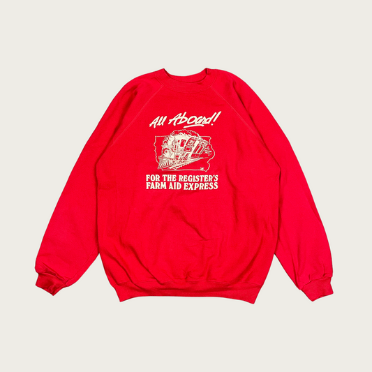 (XL) 80s Register's Farm Aid Express Sweatshirt