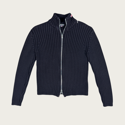(S/M) Polo Ralph Lauren Black Double Zip Sweater