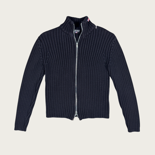(S/M) Polo Ralph Lauren Black Double Zip Sweater