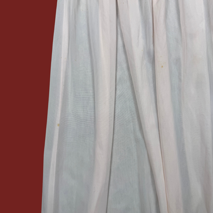 (M) 50s/60s Vanity Fair Pink Pleated Drop Waist Slip Dress