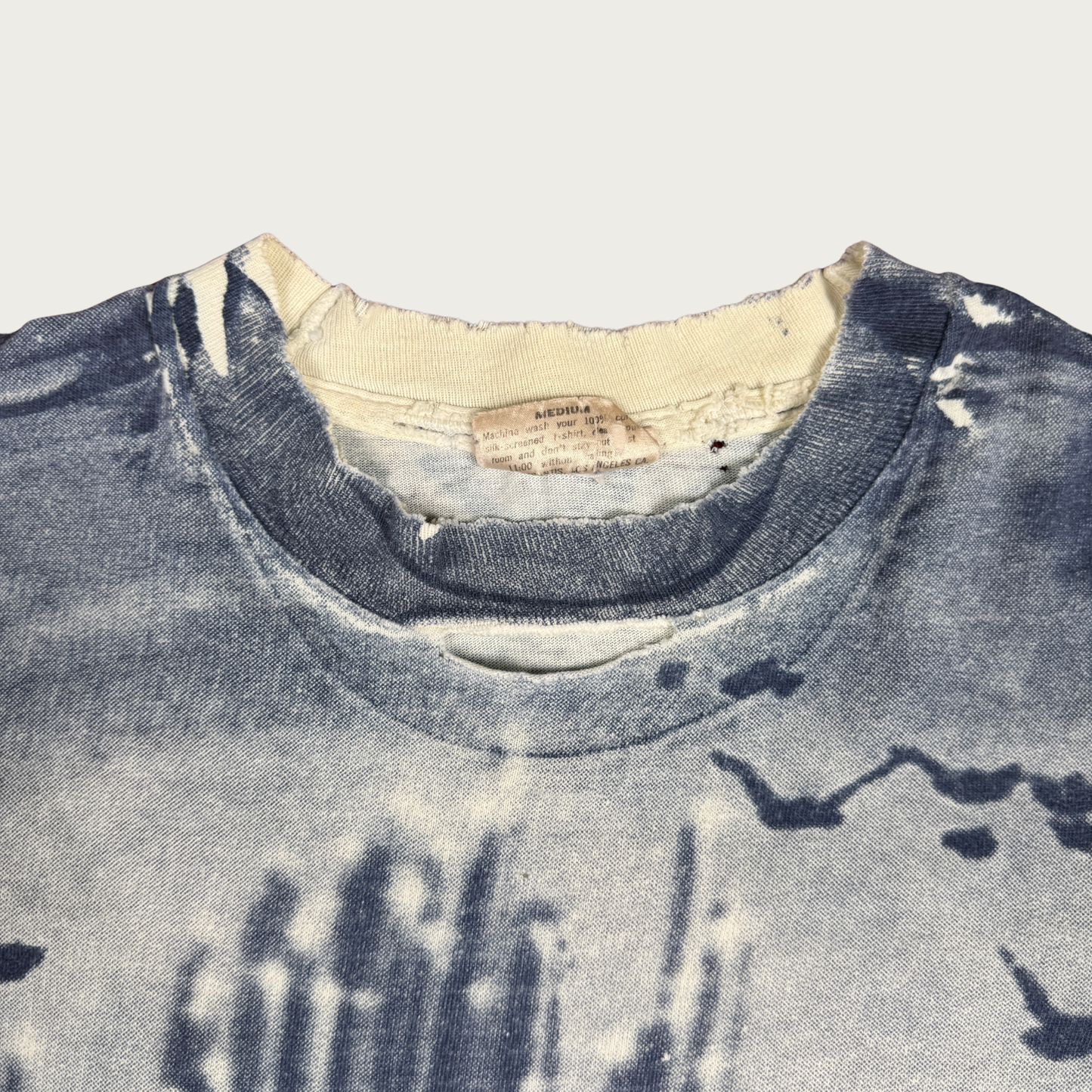 (M) 1992 Wizard of Oz Stanley Desantis All-Over Monochrome Print Tee