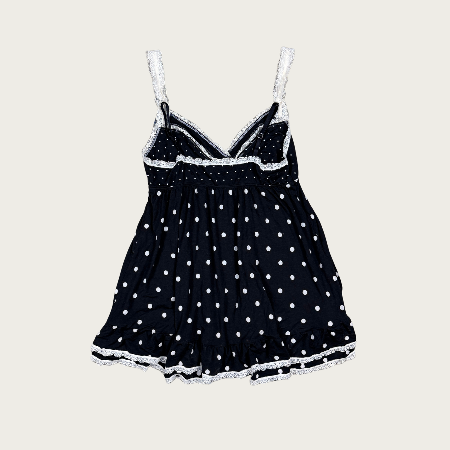 (S) Polka Dot Babydoll Top