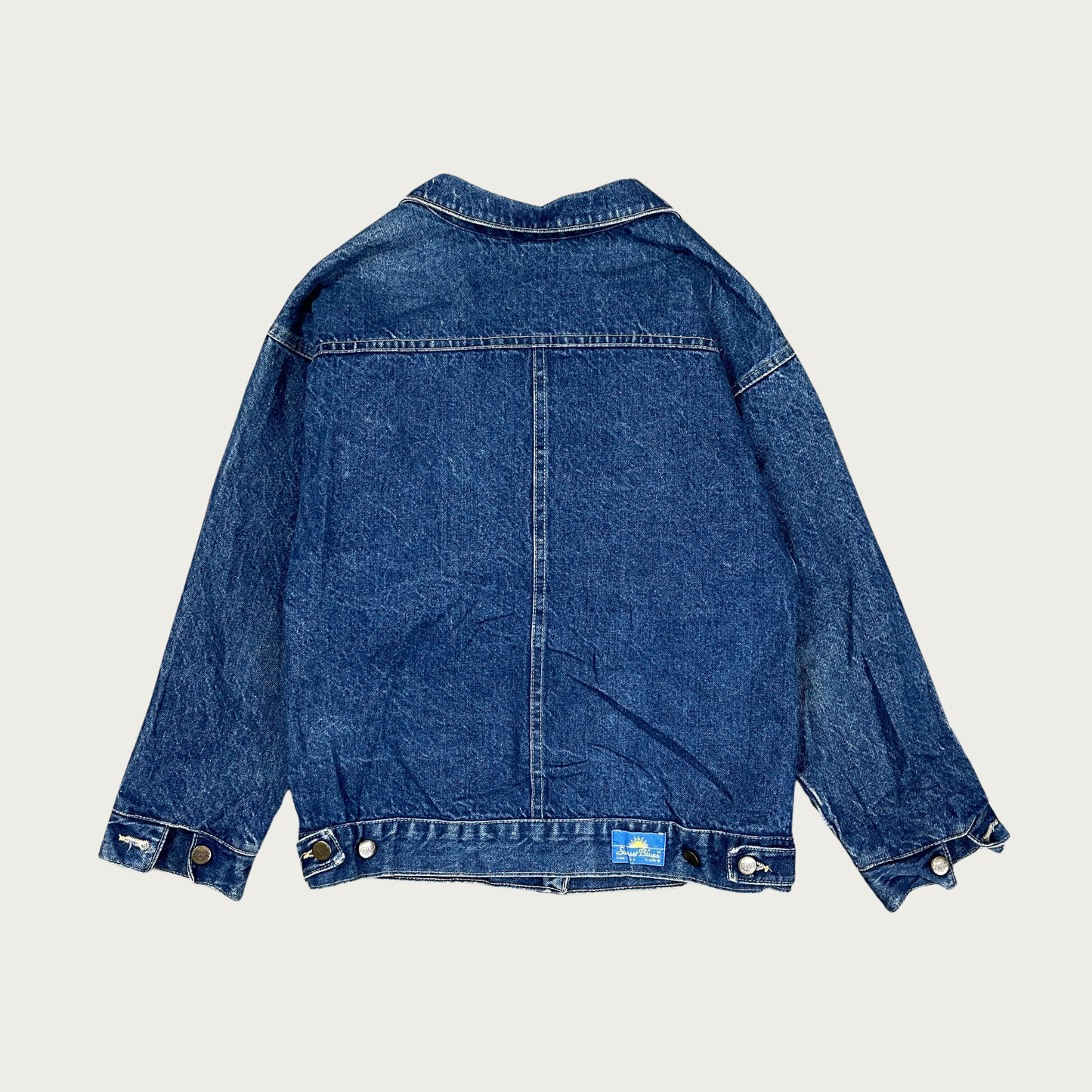 (S) Lapel Collar Denim Jacket