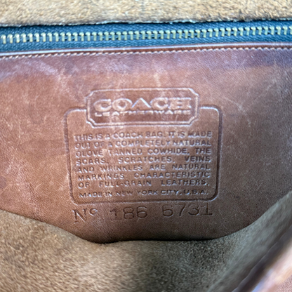 1970s Coach Tan Leather Crossbody Bag