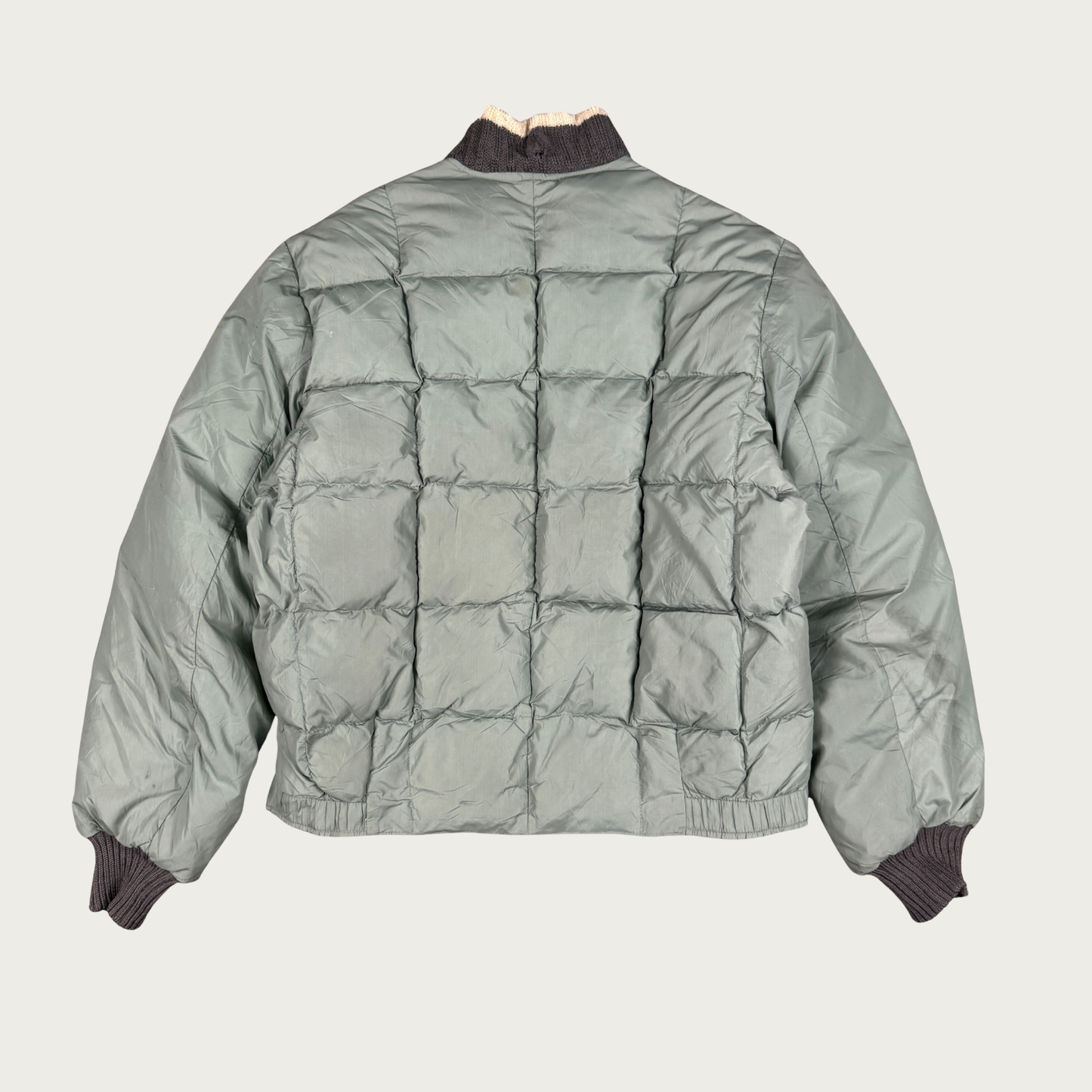 (M) 60s/70s Green Puffer Jacket