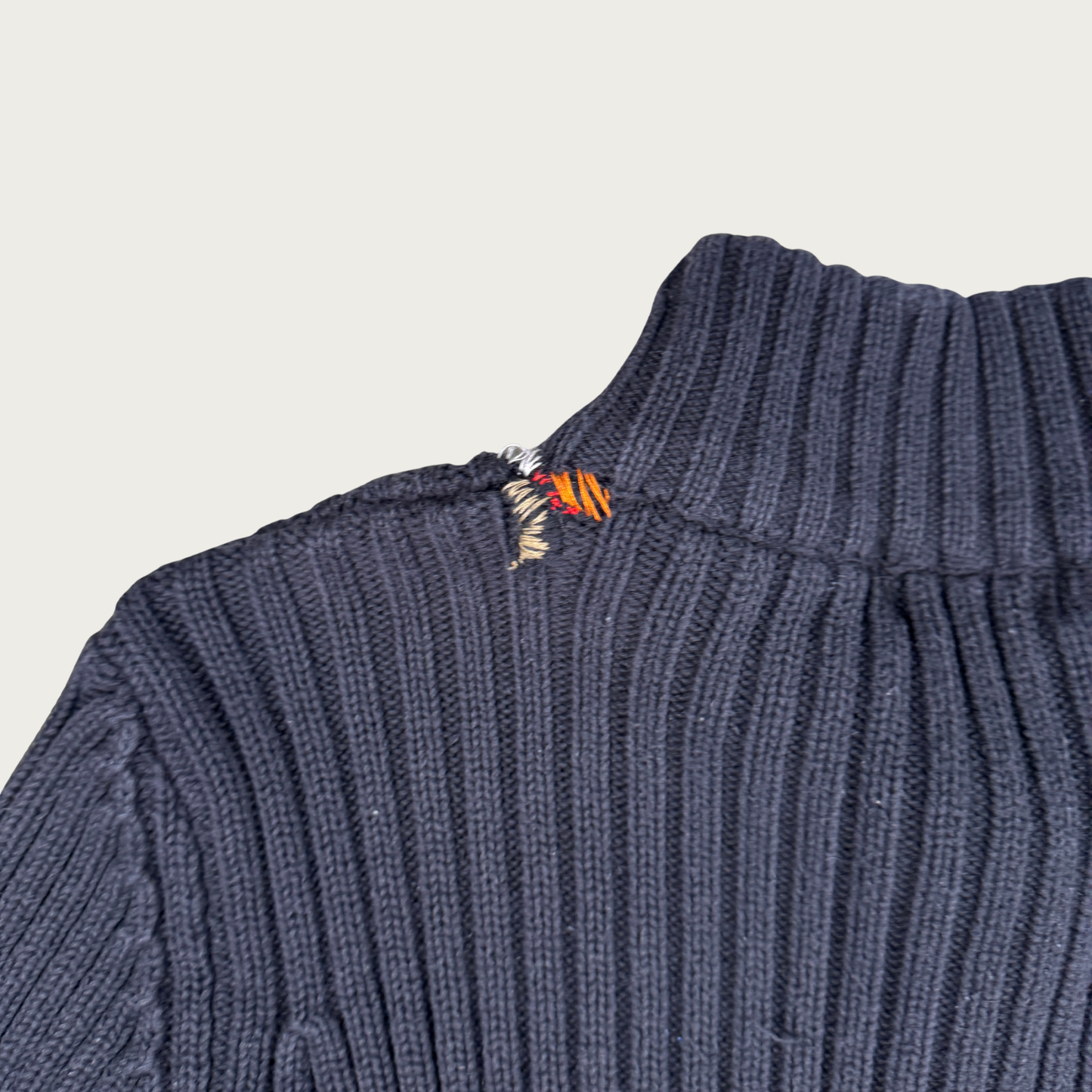 (S/M) Polo Ralph Lauren Black Double Zip Sweater