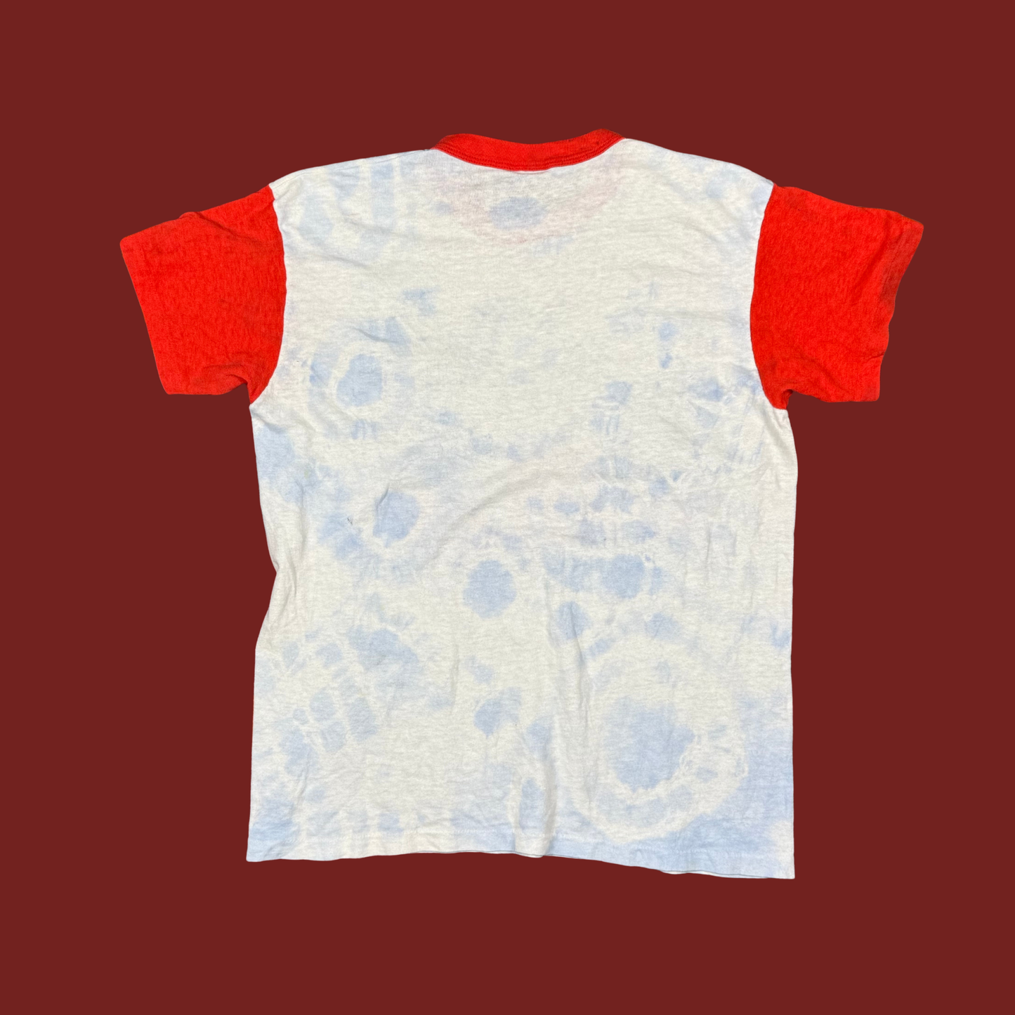 (S) 80s/90s The Beatles Color Block Tie Dye Tee