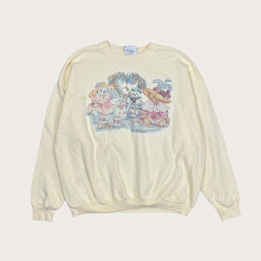 (2XL) Teddy Bear Tea Party Sweatshirt