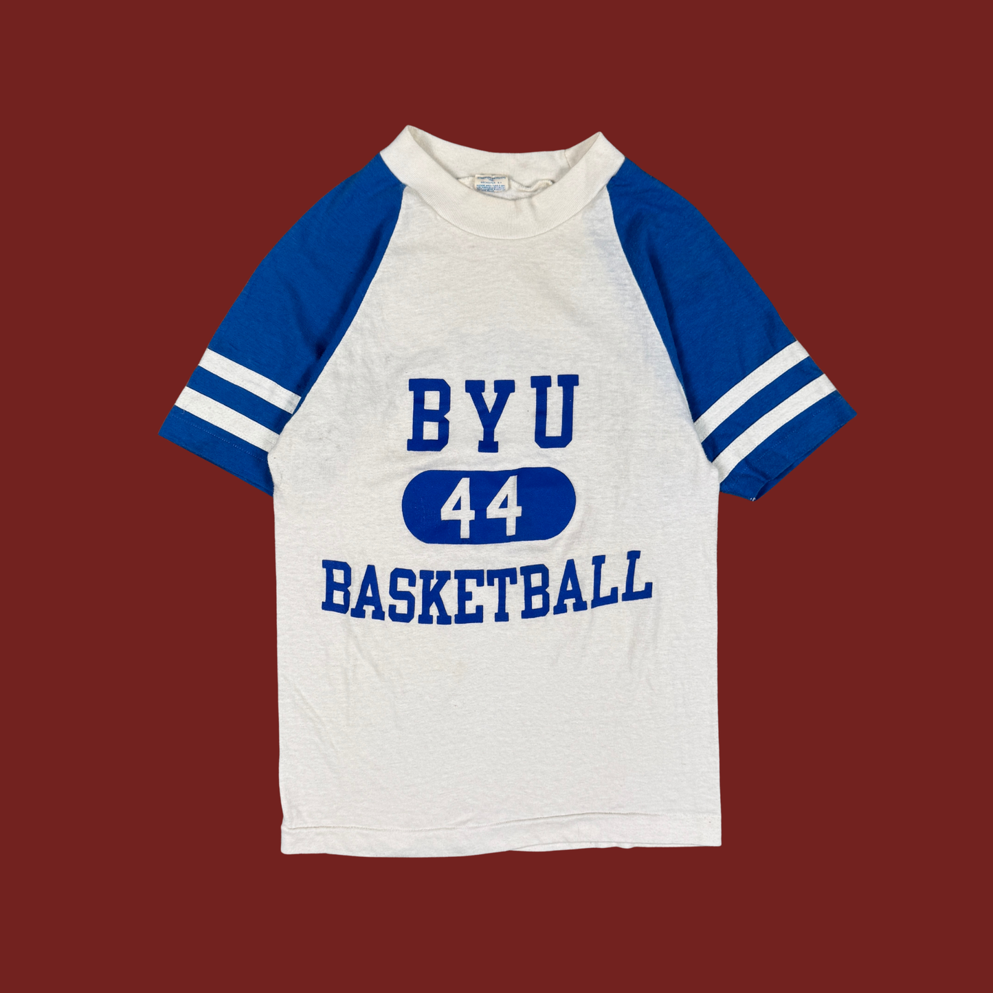 (S) 70s/80s BYU Basketball Jersey Tee