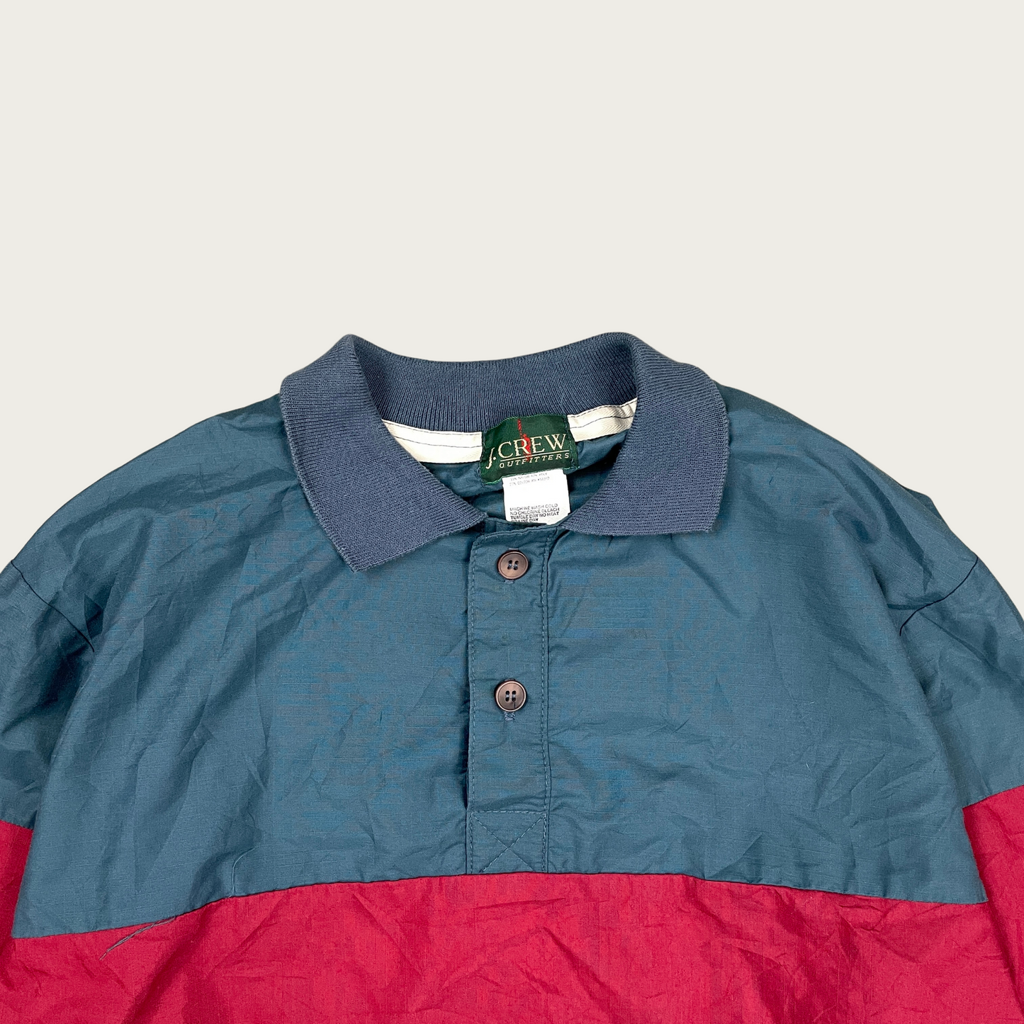 (L) J-Crew Collared Windbreaker Sweatshirt