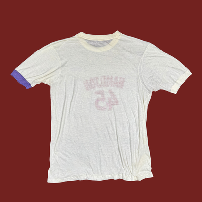 (L/XL) 70s Hamilton 45 Ringer Tee