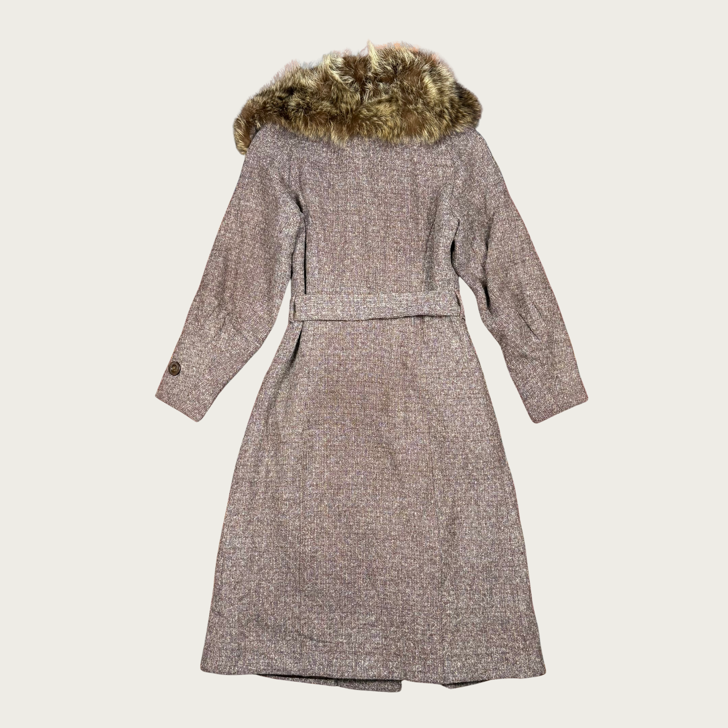 (S/M) 40s/50s Hirshmaur Fur Collar Tweed Coat