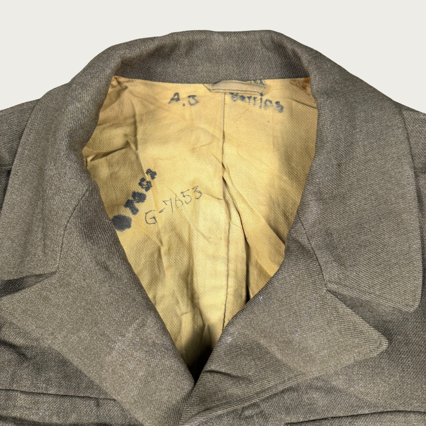 (S) 1940s WWII Wool Military Jacket