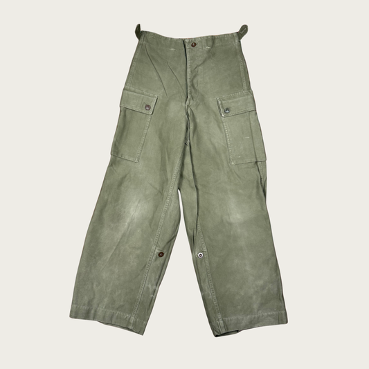 (26"-30") 1950s Dutch Military Field Pants