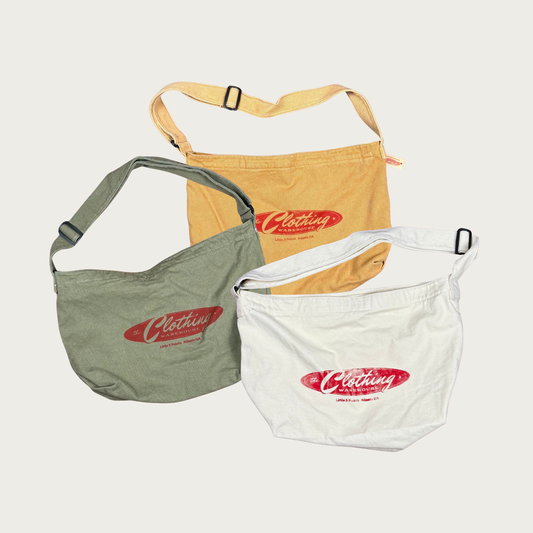 TCW Screen Printed Canvas Messenger Bag