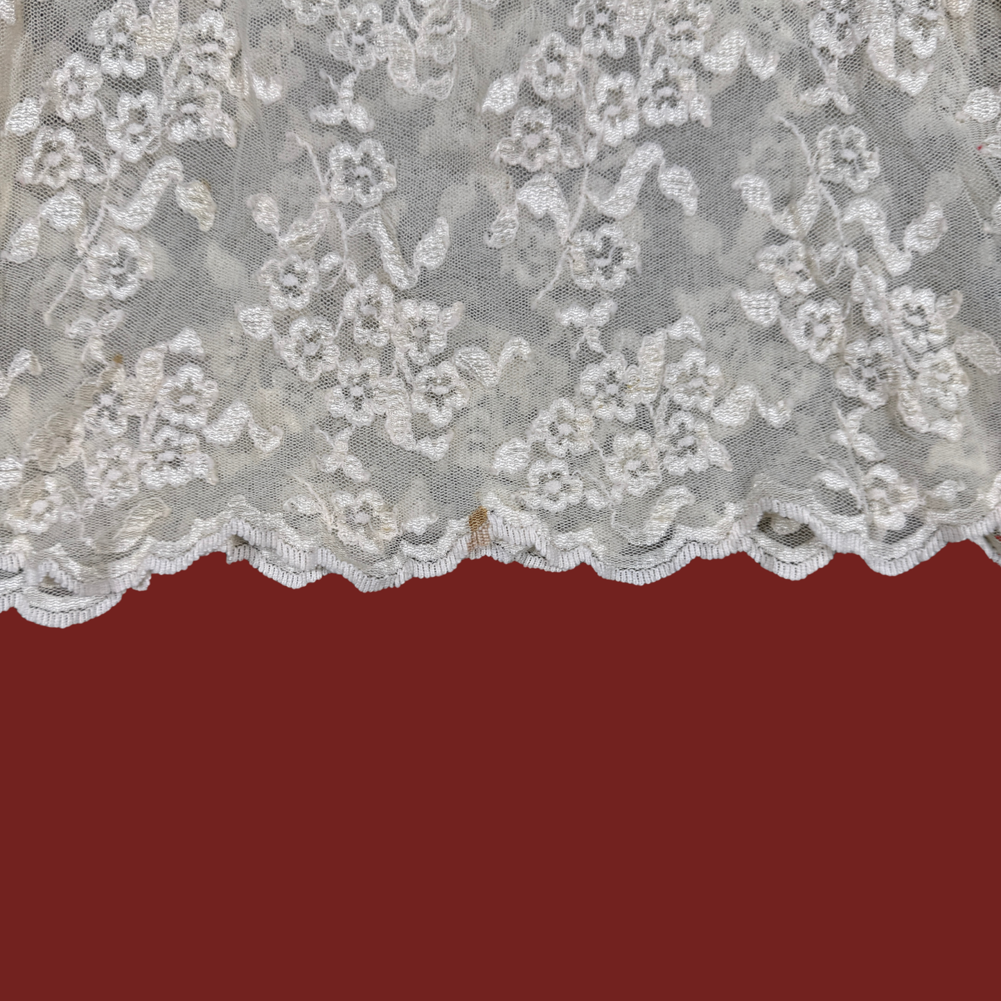 (XS) Cream Lace Long Sleeve Top