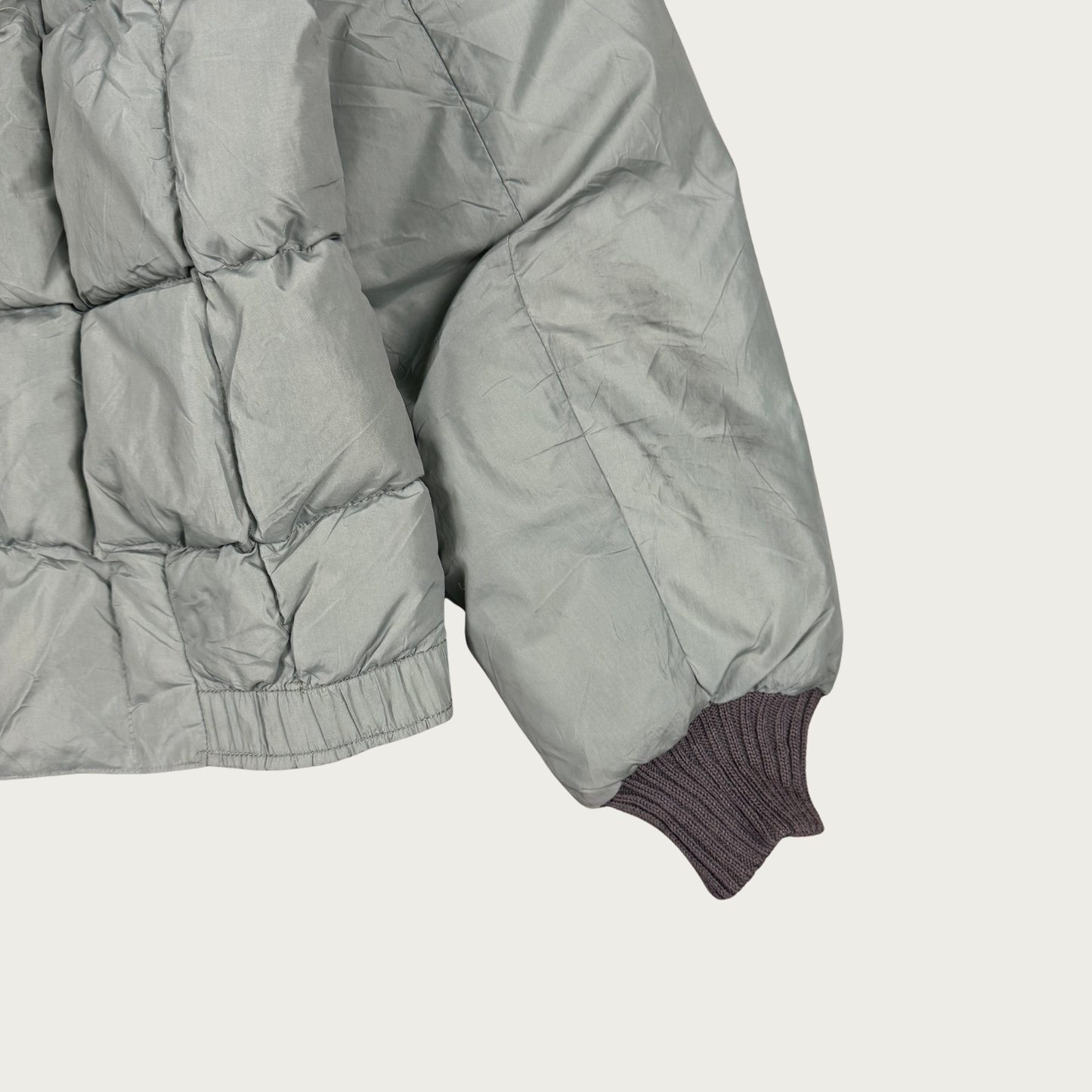 (M) 60s/70s Green Puffer Jacket