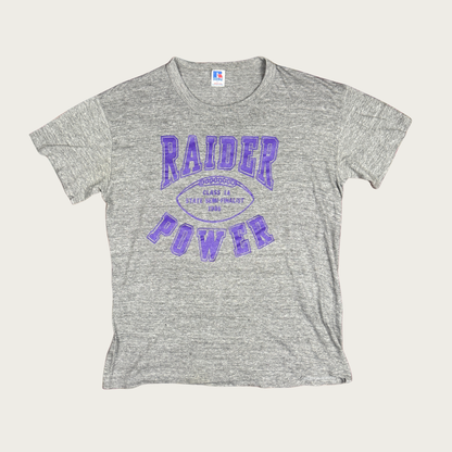 (L) 1986 Raider Power Football Tee